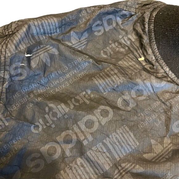 Adidas by Alexander Wang Reversible Bomber Jacket Sherpa Fleece Black Size XXS - Picture 9 of 12